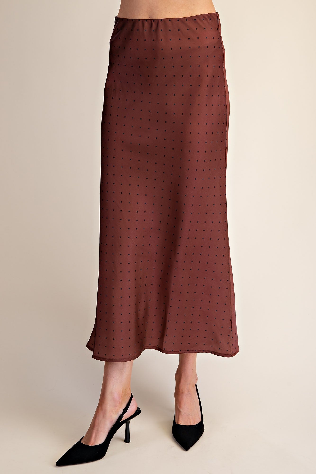 Polka Dot Midi Skirt