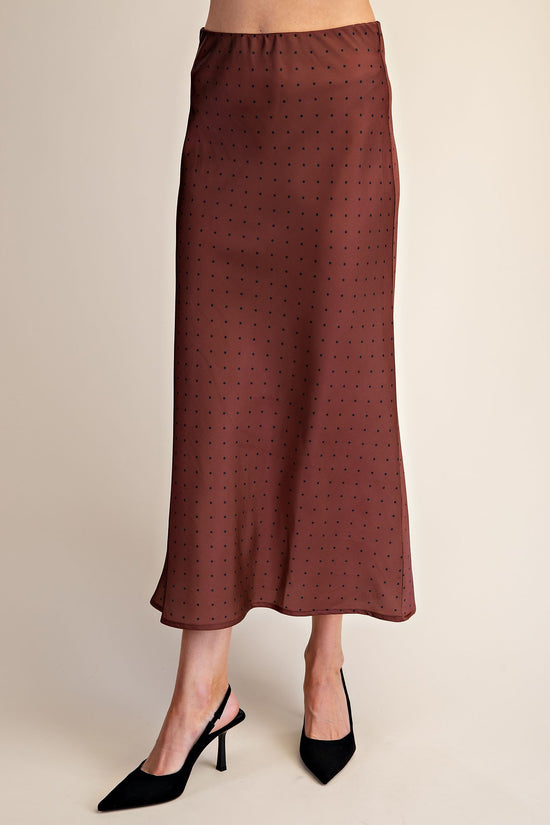 Polka Dot Midi Skirt