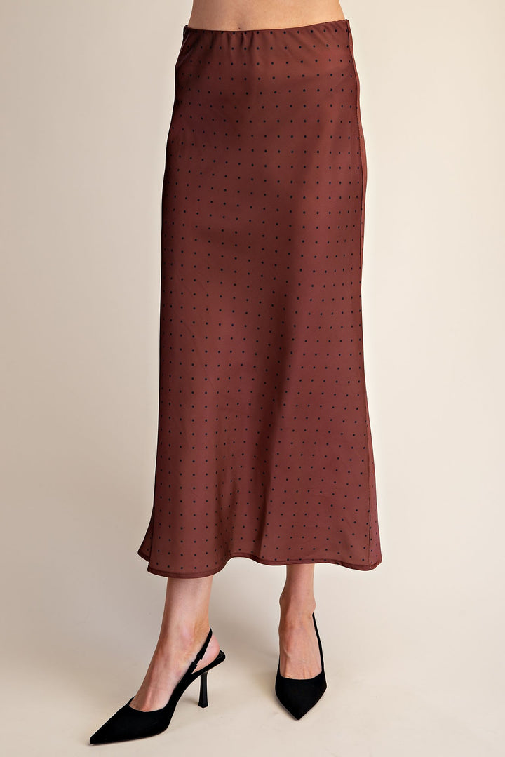 Polka Dot Midi Skirt