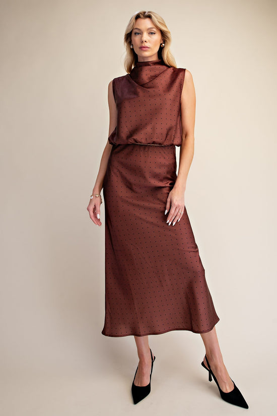 Polka Dot Midi Skirt