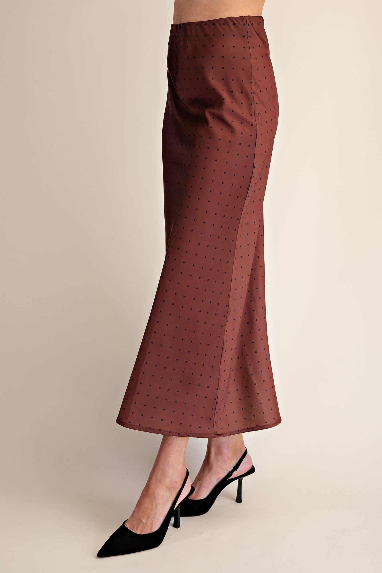Polka Dot Midi Skirt
