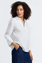 Load image into Gallery viewer, Lainey Plus No Iron Pinpoint 3/4 Button Sleeve Shirt
