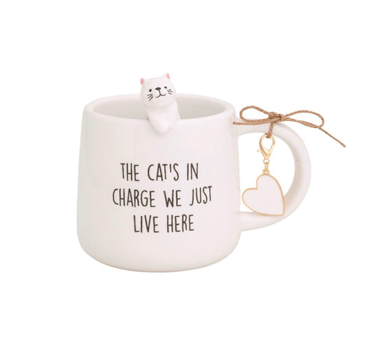Cat In Charge Figure Mug