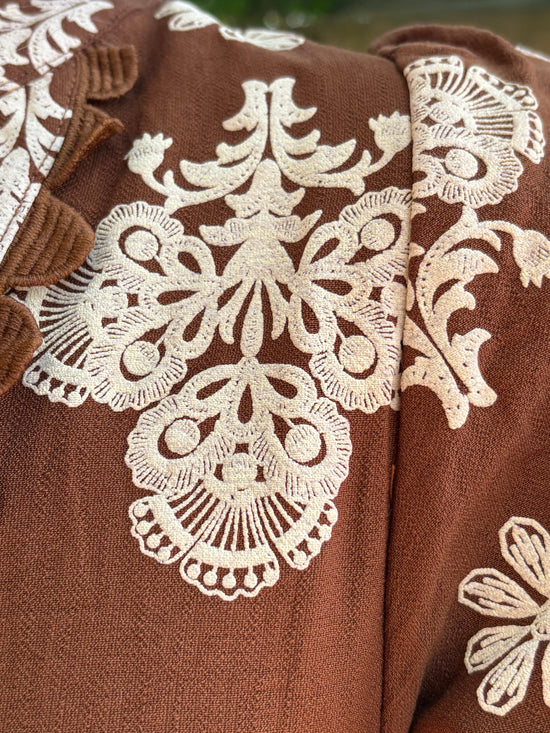 Walnut Mix Tiered Mini Dress