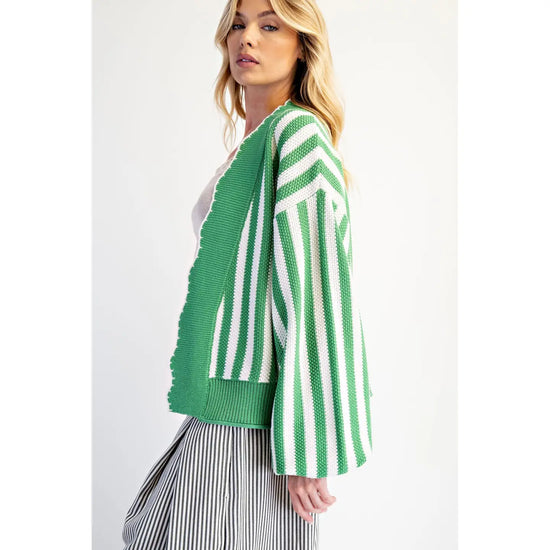 Everyday Knit Scalloped Cardigan Sweater