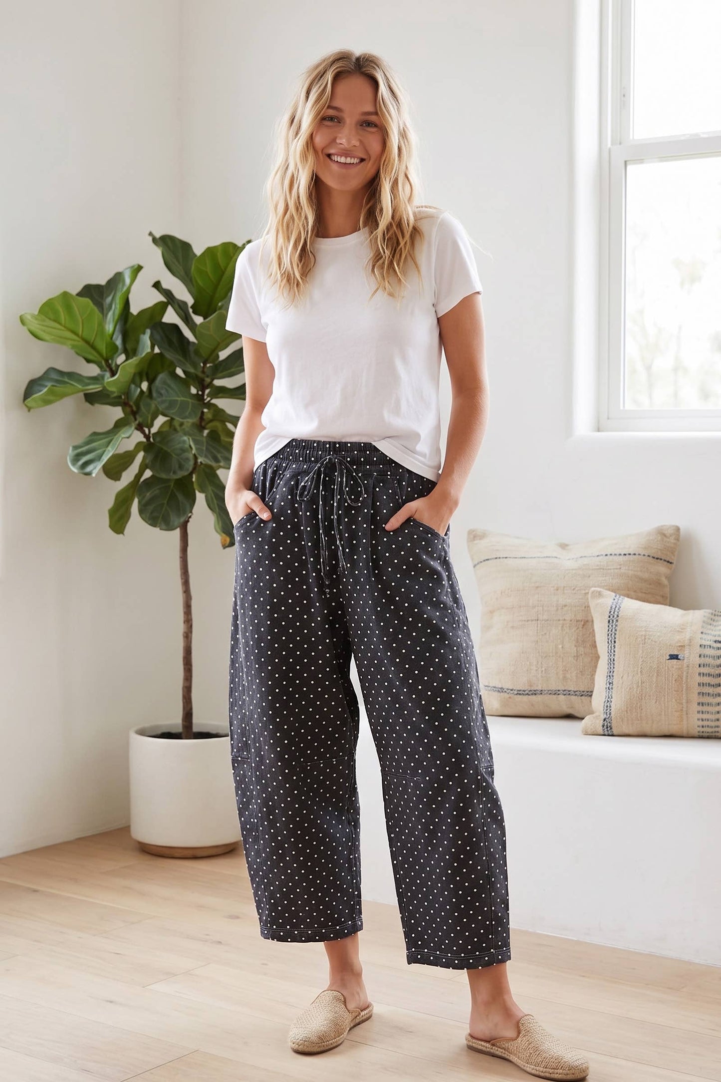 Oversized Scuba Barrel Lounge Pants
