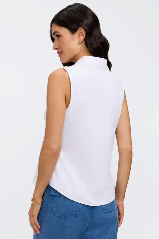 Dina Knit-Woven Sleeveless Layering Tank