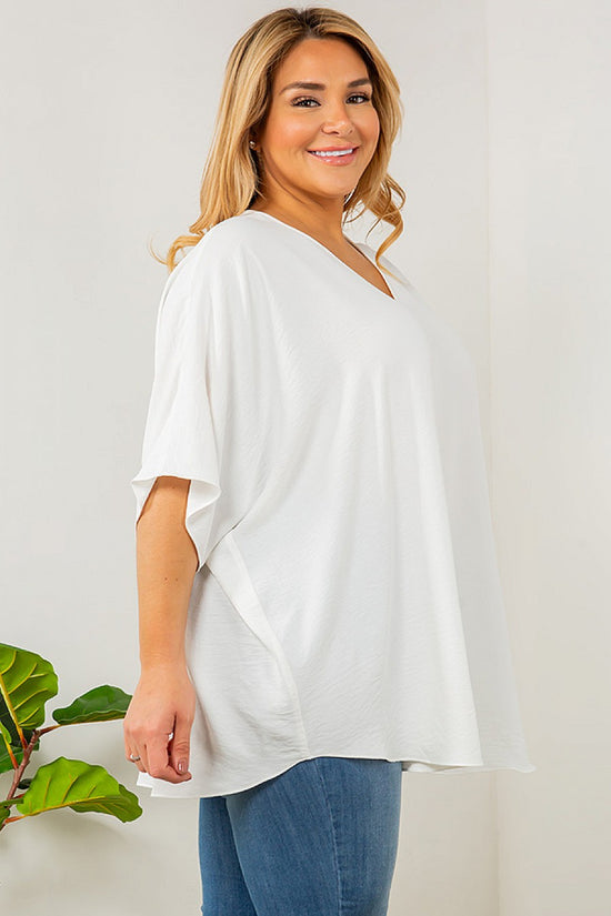 Easy Breeze V-Neck Oversized Top