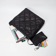 Load image into Gallery viewer, Chrissy Puffer Quilted Hobo Tote
