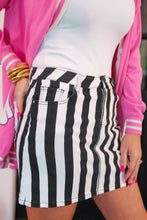 Load image into Gallery viewer, Nova Striped Denim Skort
