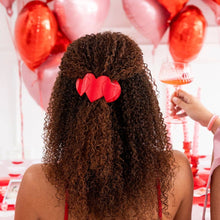 Load image into Gallery viewer, Flat Hair Clip | Medium | Red Heart to Heart
