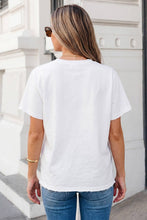 Load image into Gallery viewer, Flag Day Mineral Washed Star Patch V Neck Tee
