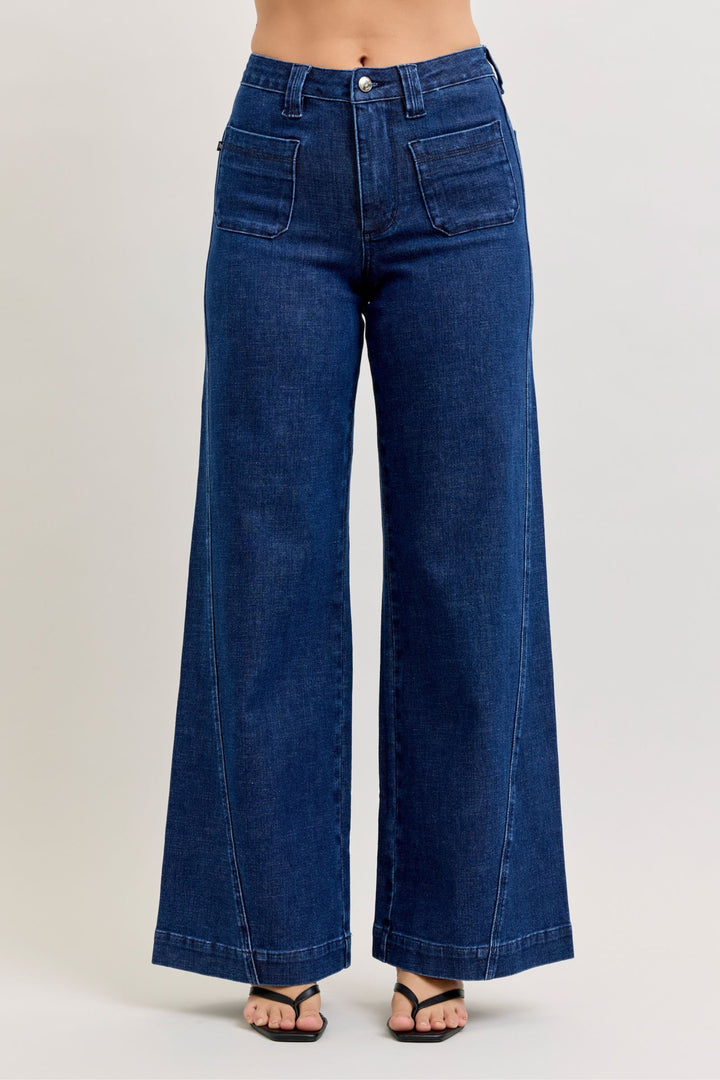 HW Retro Wide W/ Patch Pkts & Twisted Seams