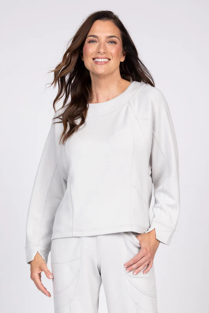 Feather Lux Knit Travel Pullover