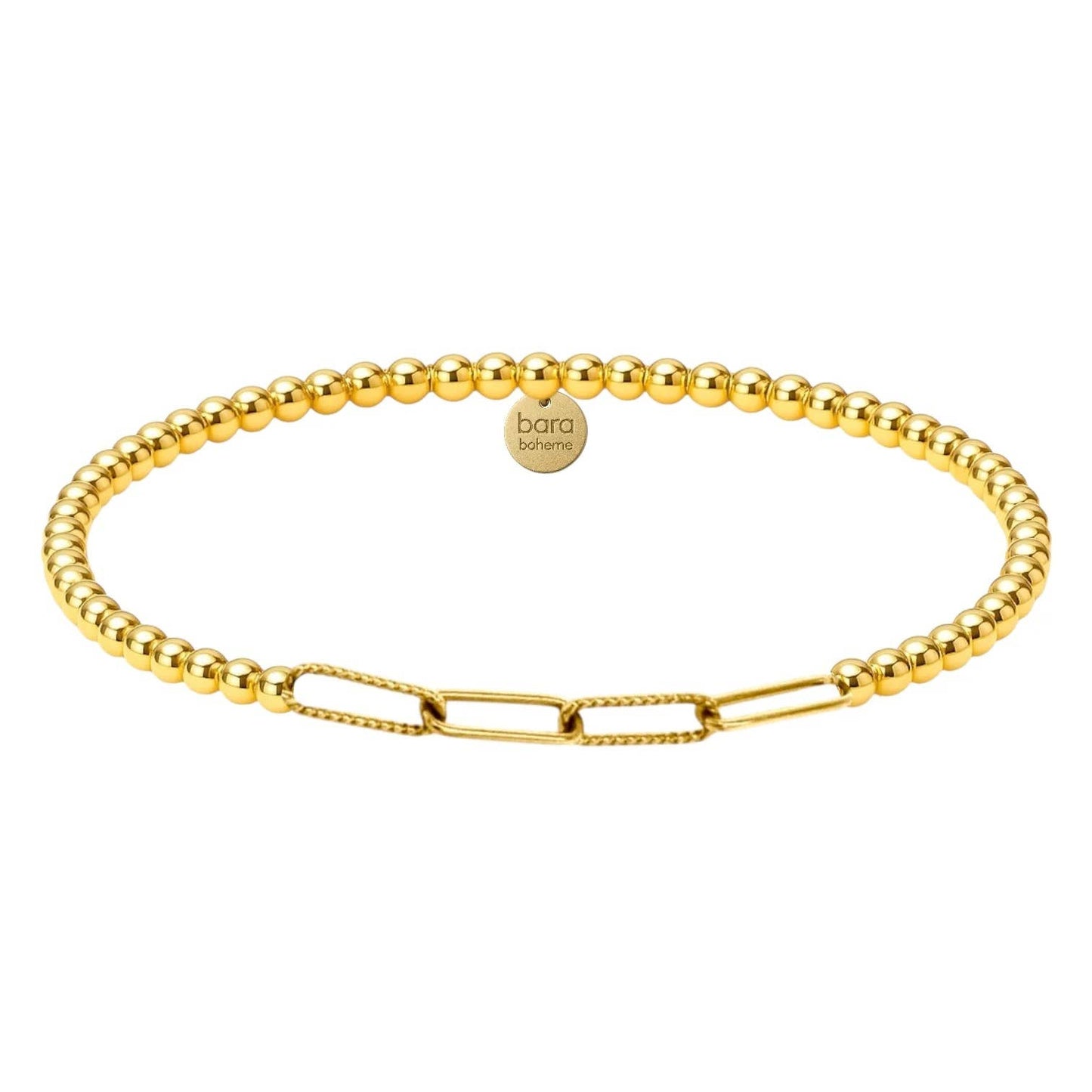 Sophie Paperclip | Gold Filled Beaded Bracelet