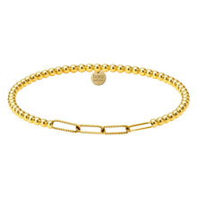 Load image into Gallery viewer, Sophie Paperclip | Gold Filled Beaded Bracelet
