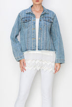 Load image into Gallery viewer, Denim Jacket With Sparkle Stones
