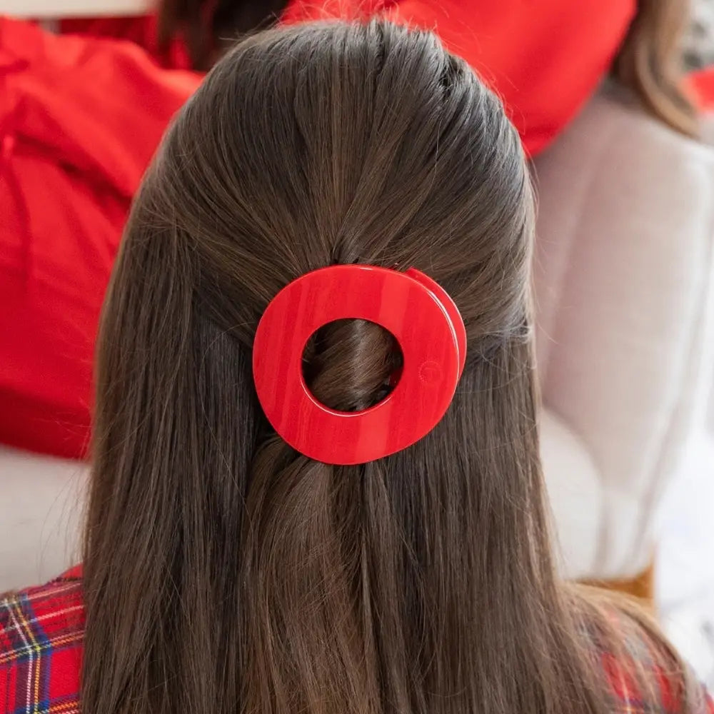 Circle Flat Medium Hair Clip