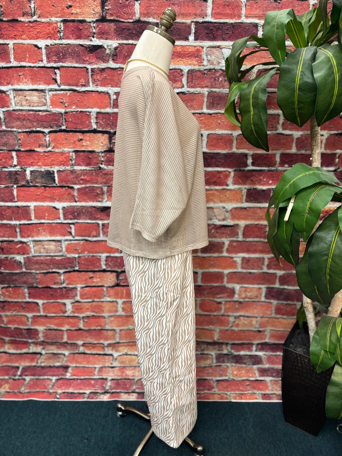 Desert Dune Sheer Knit Sweater