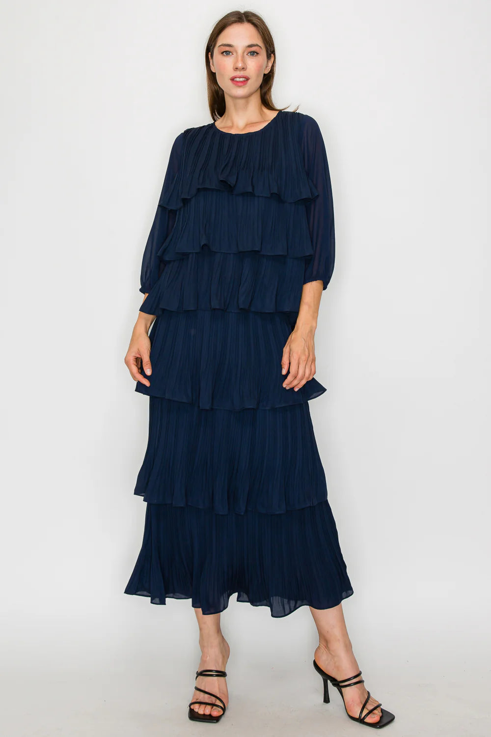 Jesiah Ruffle Top With Matching Ruffle Skirt