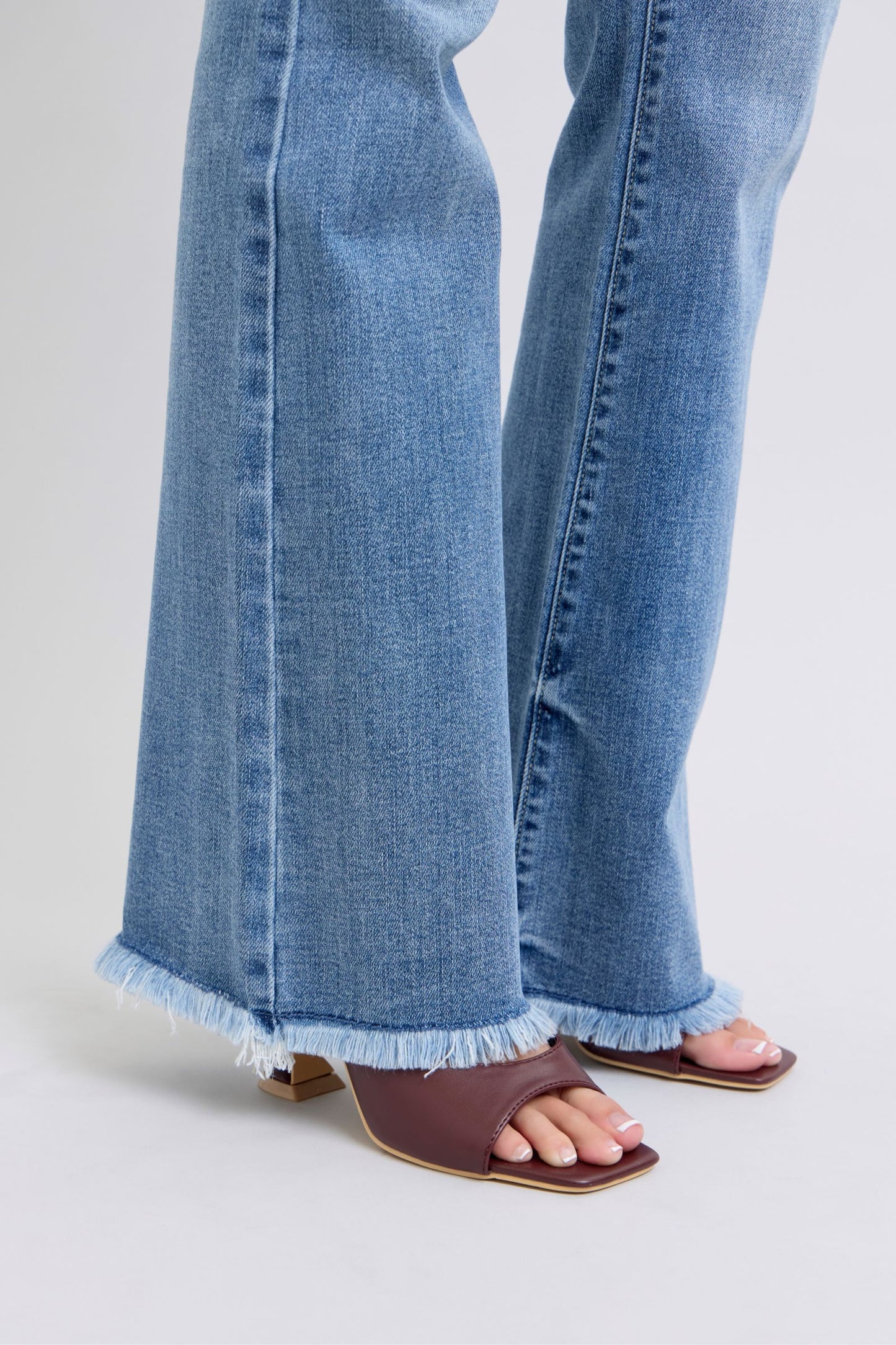 High Waist Bootcut With Fray Hem *FINAL SALE*
