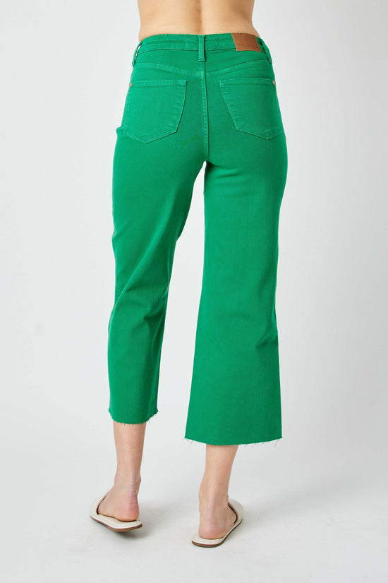 Judy Blue High Waist Garment Dyed Wide Leg Crop * FINAL SALE*