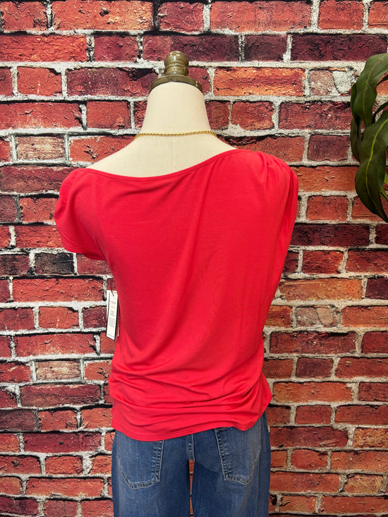 Asymmetrical Off Shoulder Knit Top
