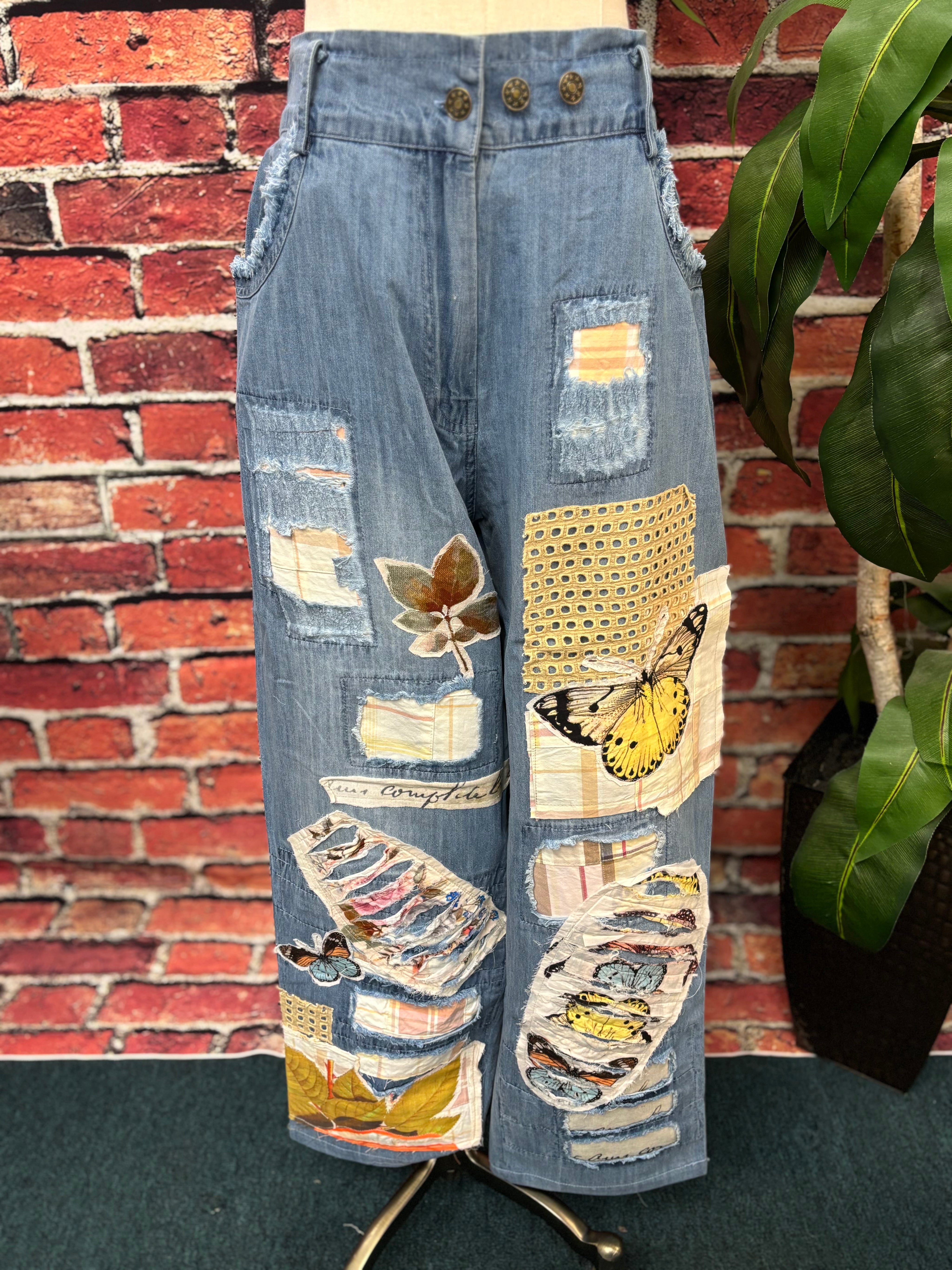 Butterfly Patchwork Jean