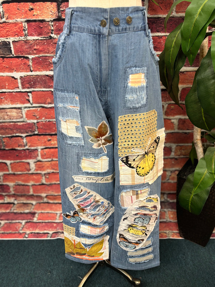 Butterfly Patchwork Jean