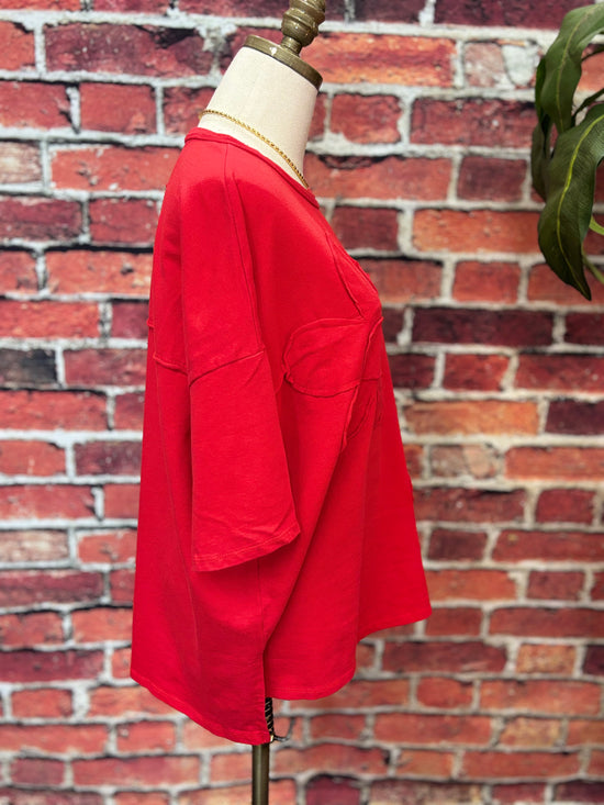 Cherry Blossom Oversized Cotton Top