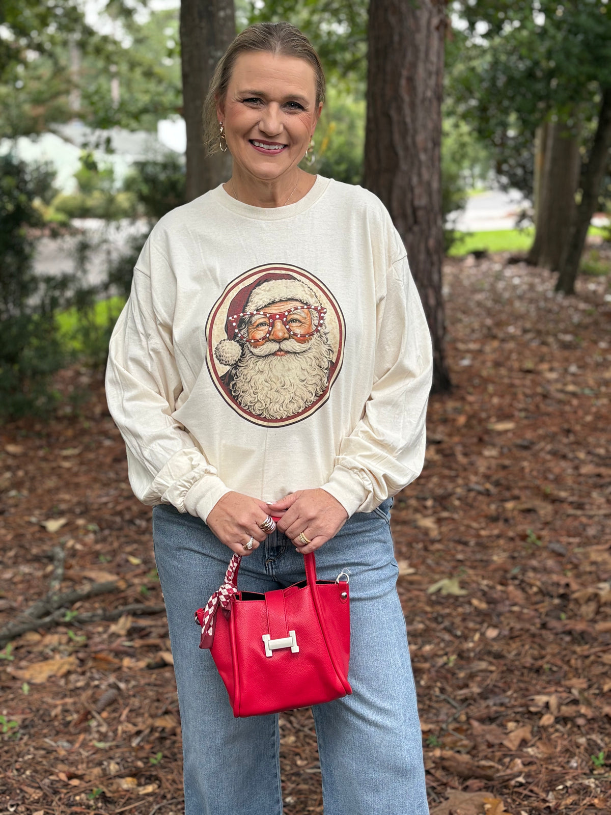 Santa Sparkle Long Sleeve Tee