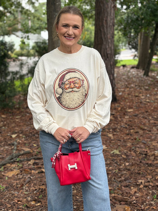 Santa Sparkle Long Sleeve Tee