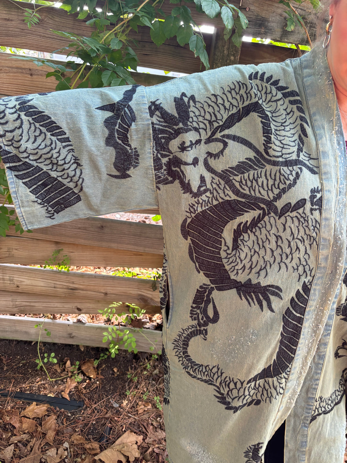 Dragon Printed Kimono