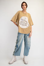 Load image into Gallery viewer, WESTERN GRAPHIC MINERAL WASHED KNIT TOP
