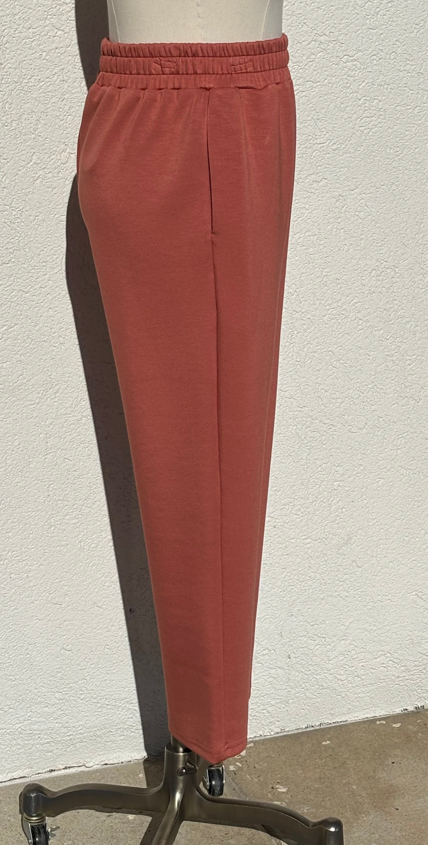 Modal Wide Leg Pants with Bottom Slits