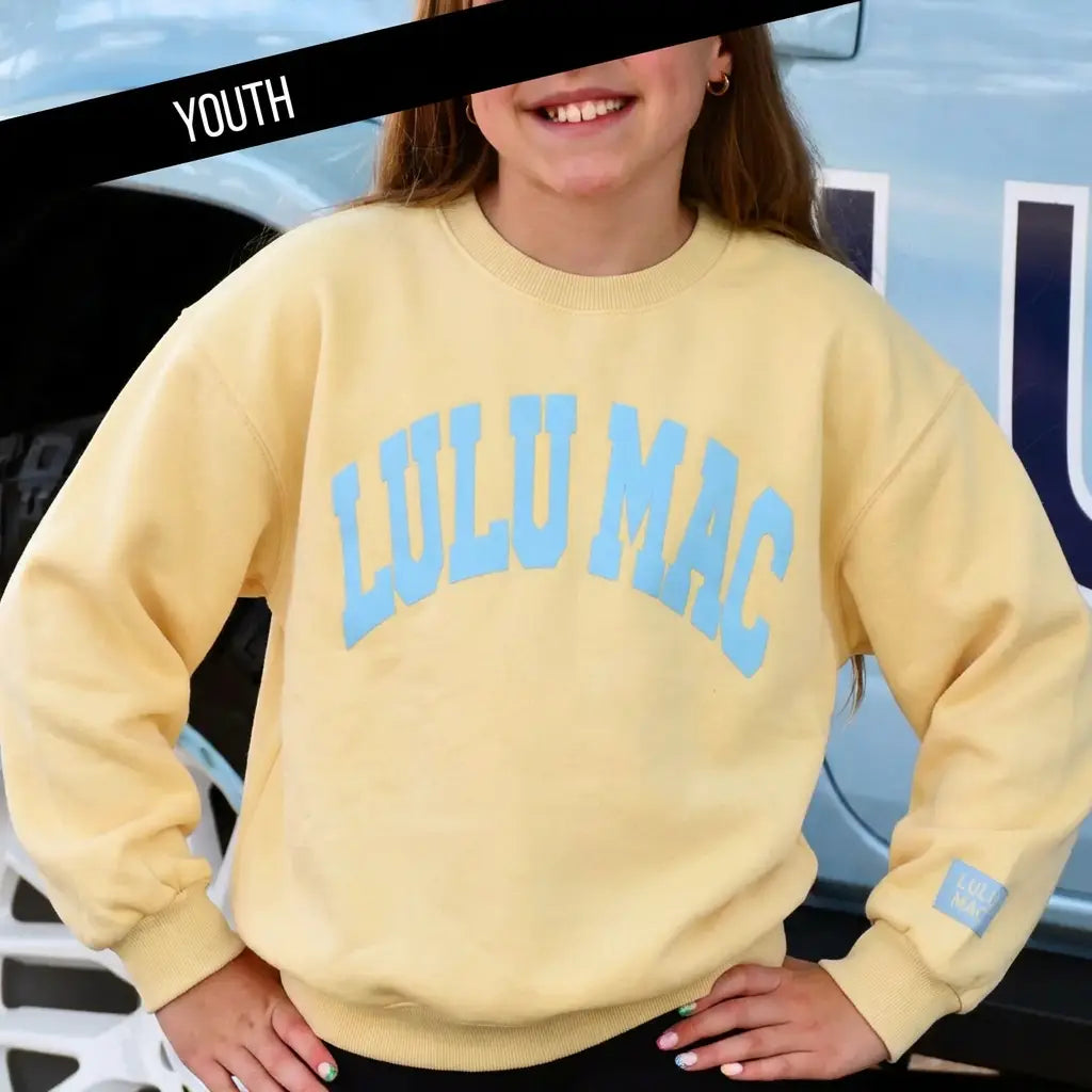 Kids Lulu Mac Long Sleeve Crew Neck Sweatshirt