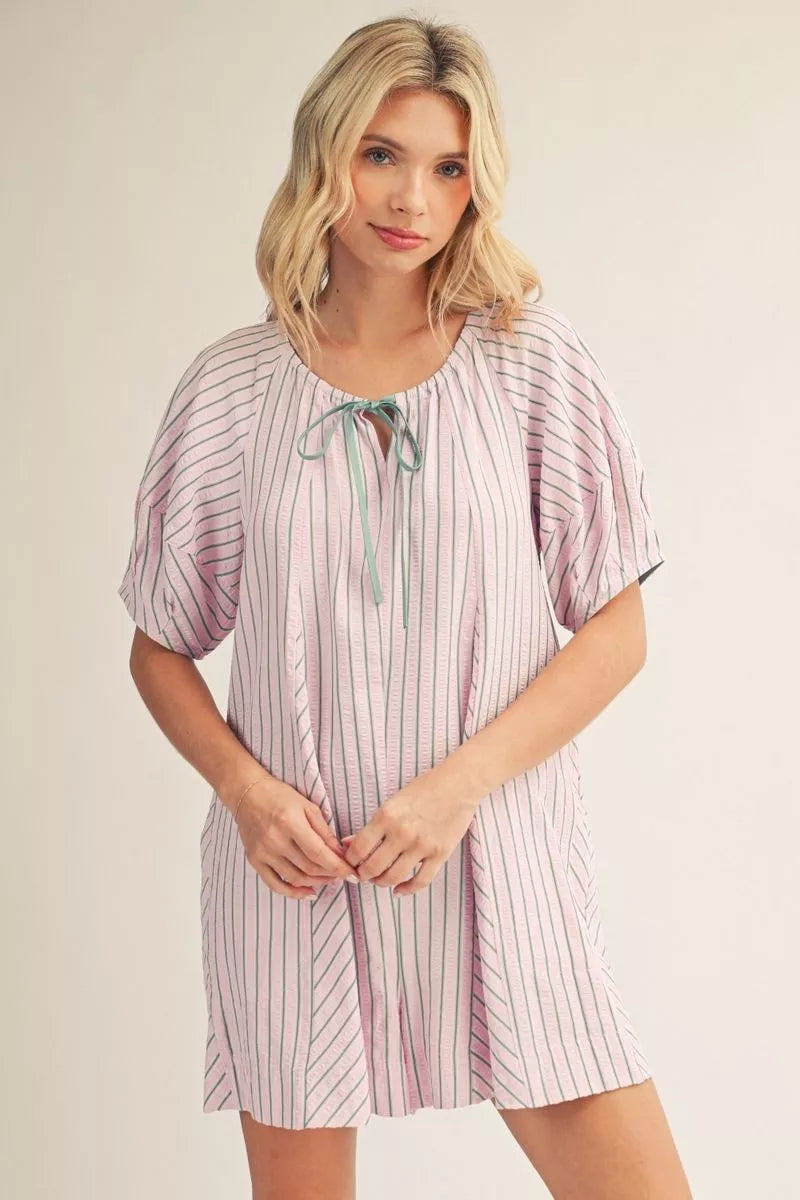 Sweet Stripe Serenity Romper