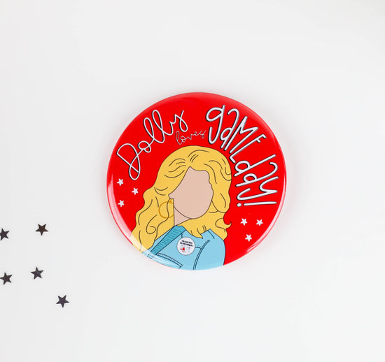 Red Game Day Tailgate Buttons | Game Day Pins
