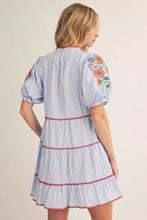 Load image into Gallery viewer, Sweet Magnolia Stripe Babydoll Dress” 🌸
