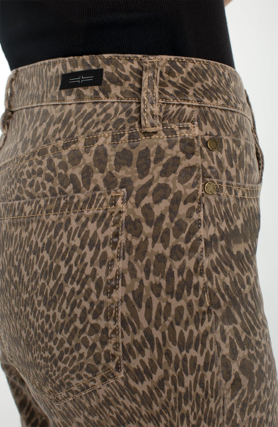 Leopard Stretch Denim Jeans