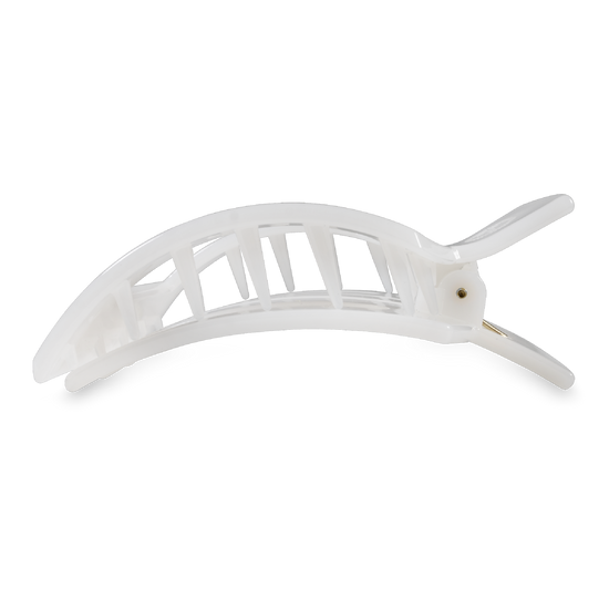 Square Flat Hair Clip | Large | Coconut White