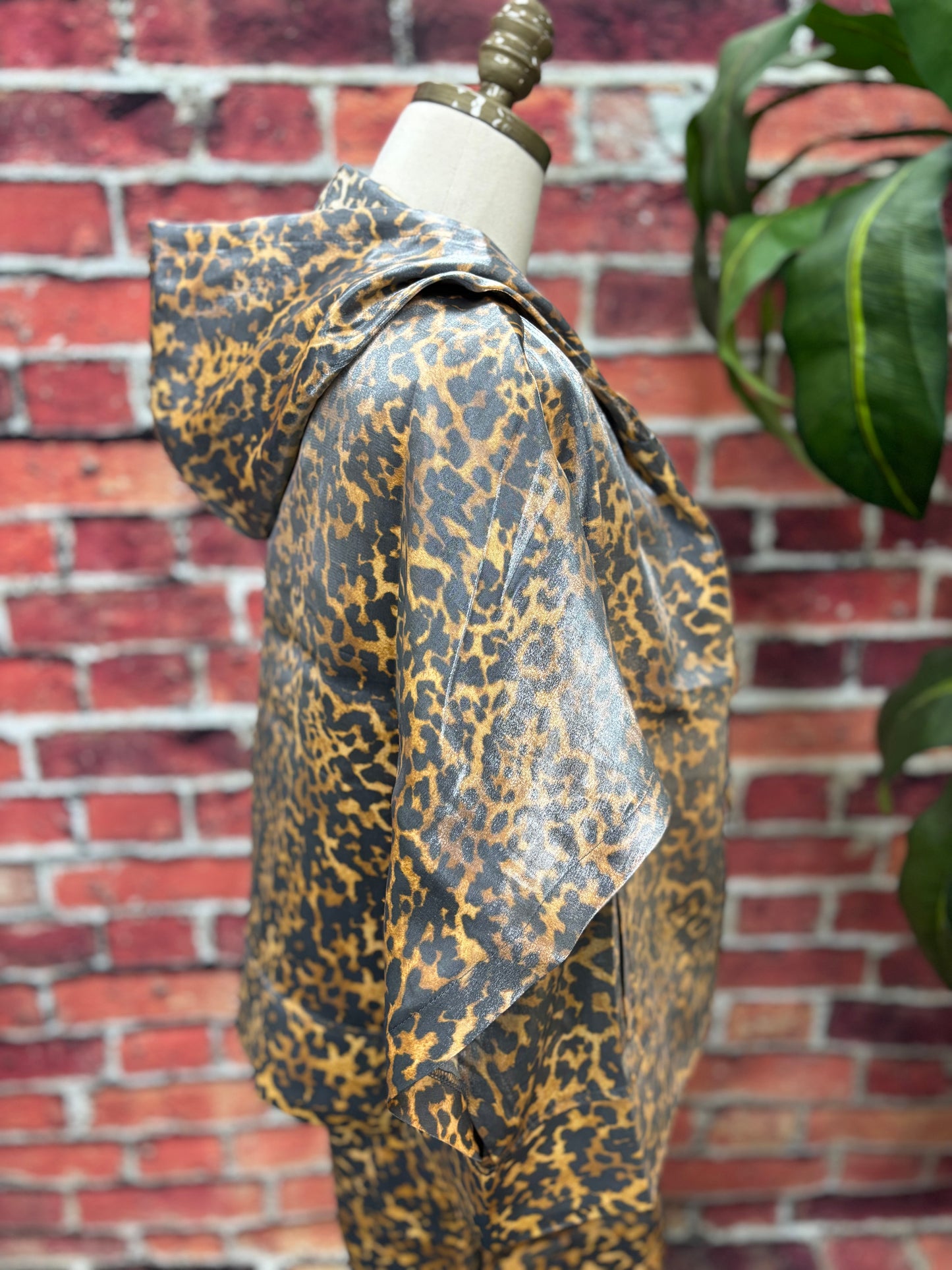 Wild Shine Leopard Zip Hoodie