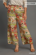 Load image into Gallery viewer, Wide Leg Border Print Pants
