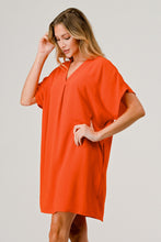 Load image into Gallery viewer, Aria Short Sleeve V Neck Shift Dress with Pocket
