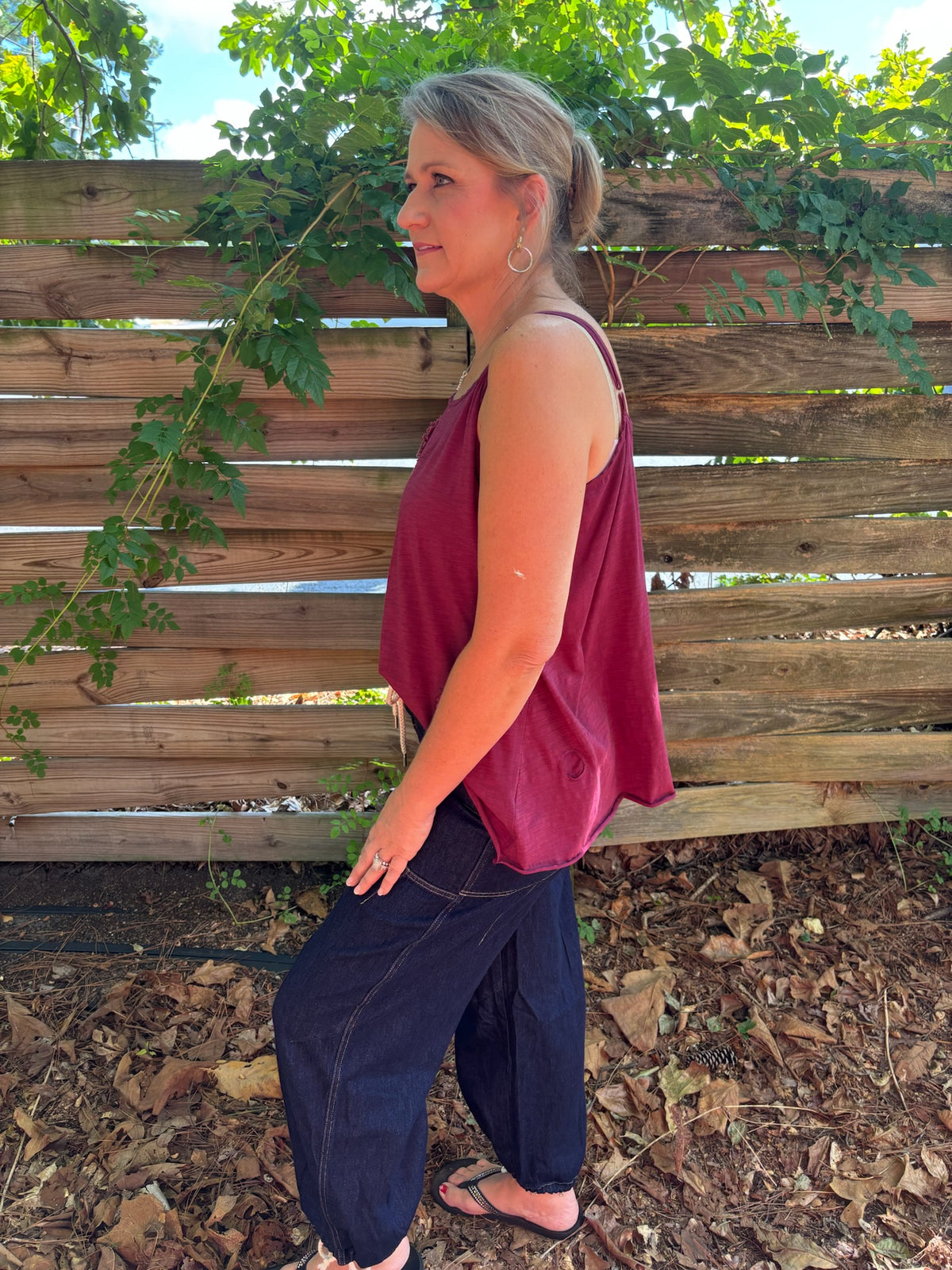 Better In Denim Barrel Pant