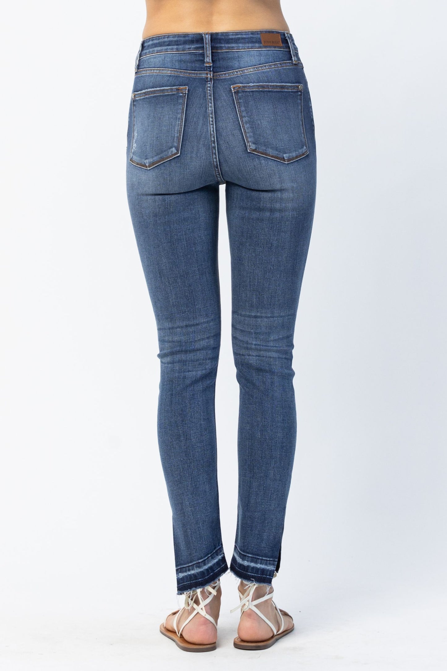 Judy Blue High Waist Skinny With Side Slit *FINAL SALE*