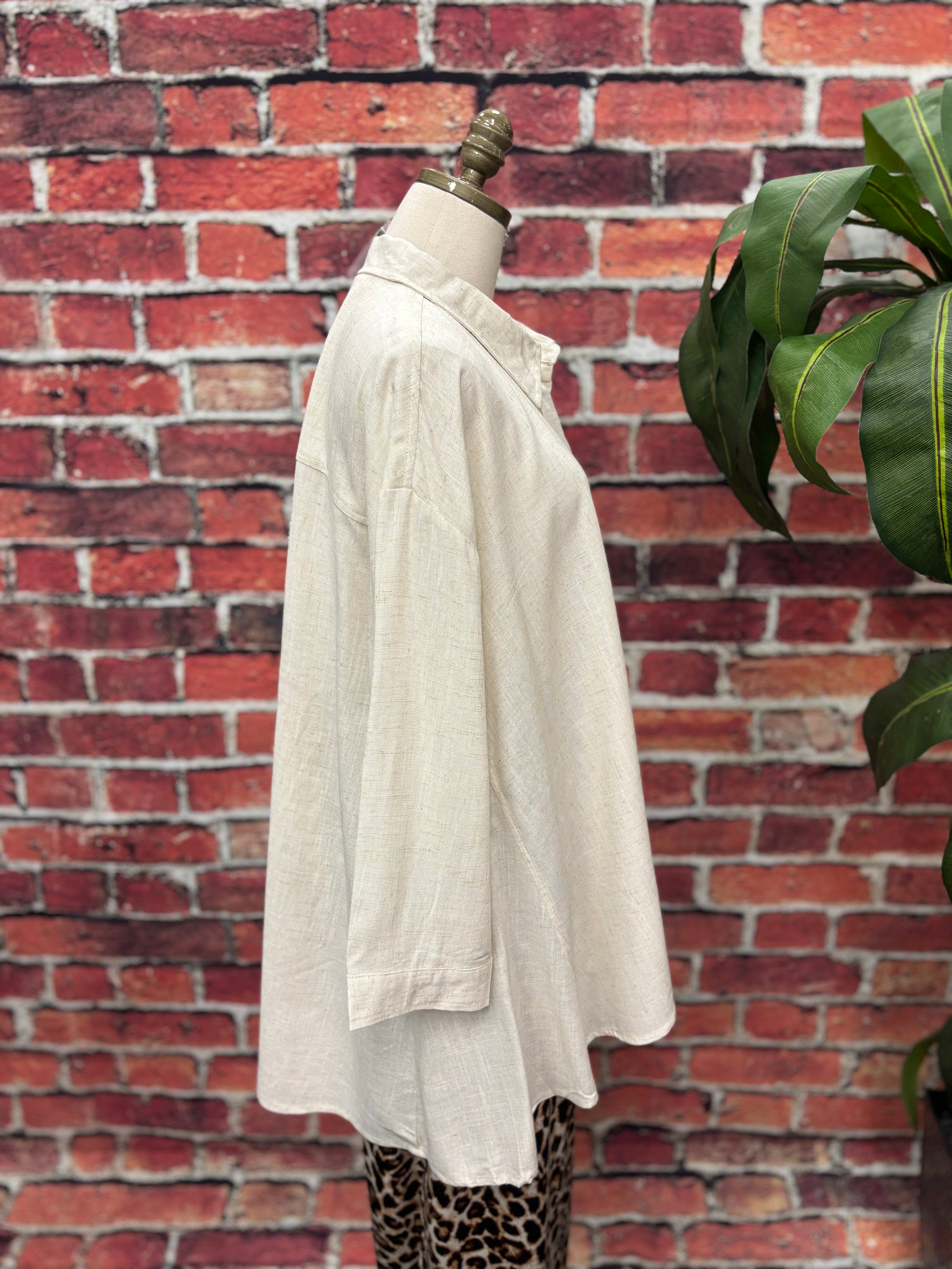 Natural Breeze Linen Blend Tunic