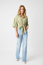 Load image into Gallery viewer, Judy Blue High Waist V Front Waistband Straight Leg
