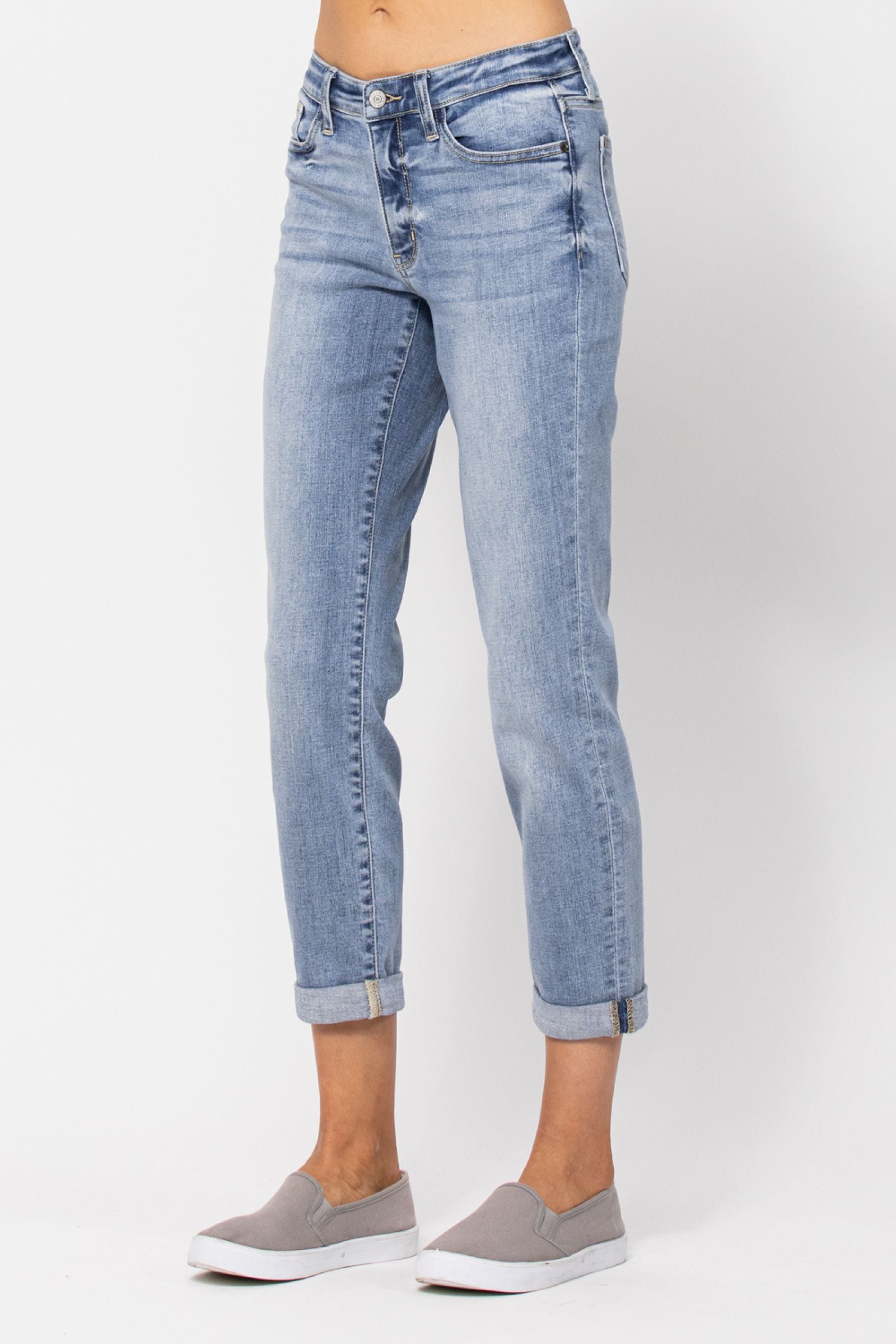 Judy Blue Core Midrise Bleach Wash Boyfriend *FINAL SALE*