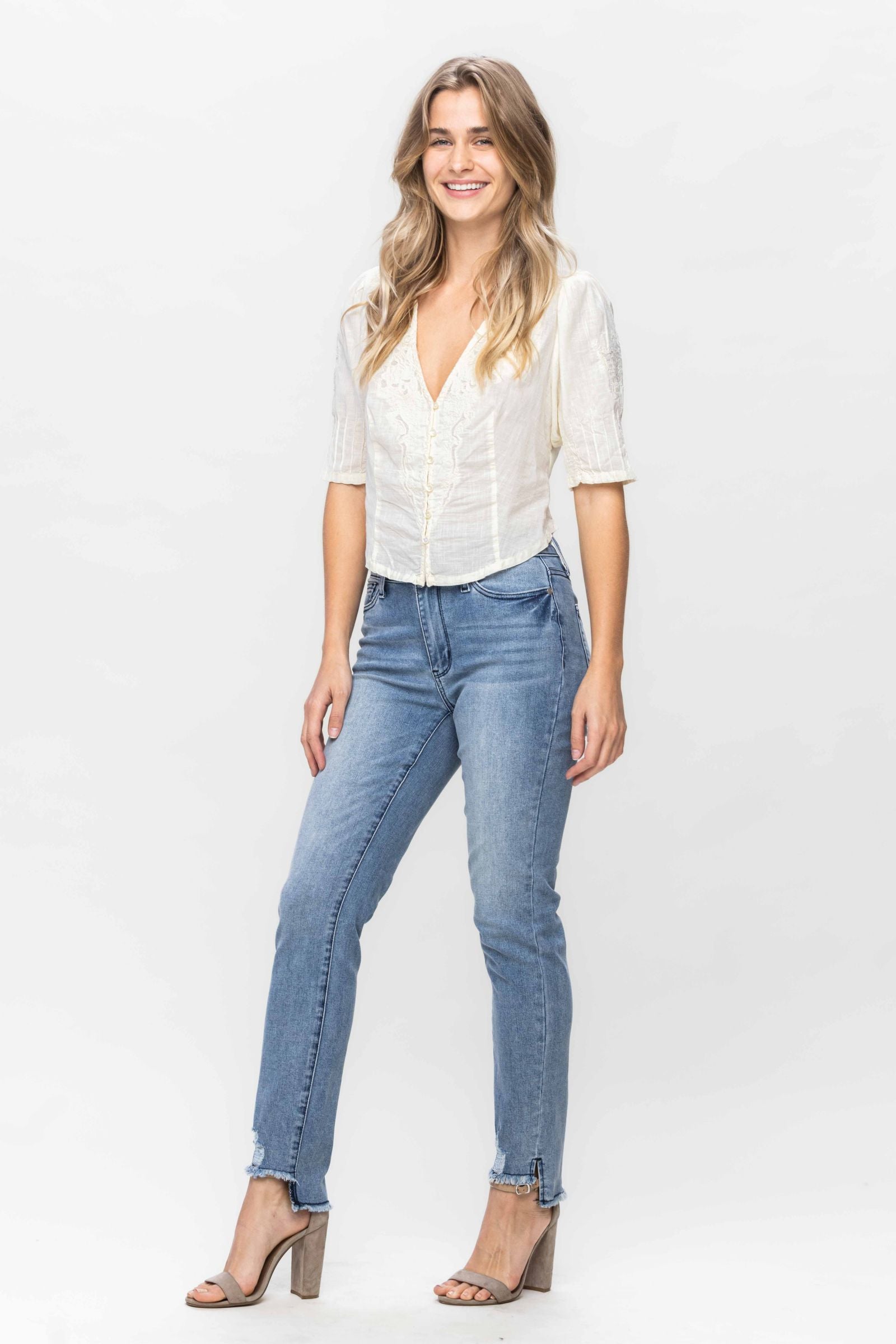Judy Blue MID RISE Cool Denim Sustainable Relaxed Fit *FINAL SALE*